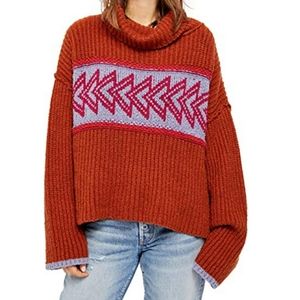 Free People GREATER THAN Slouchy Cowl Neck Sweater